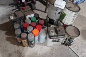 lot 423 image: Assorted Paint and Thinners