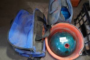lot 457 image: Bowling Balls with Bags