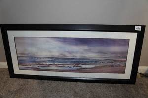 lot 344 image: Framed Ocean Print