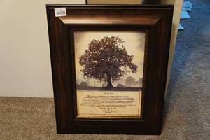 lot 357 image: Bonnie Mohr Framed Inspirational Print