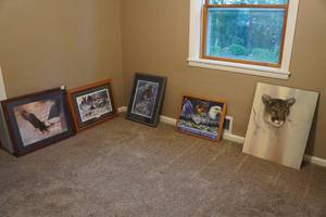 lot 356 image: Wall Art - Eagles, Mountain Lions, Jim Hansel