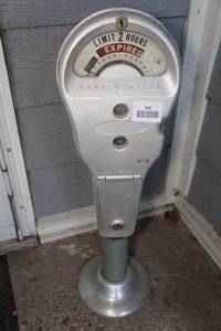 lot 564 image: Park-O-Meter Parking Meter with Base and Keys