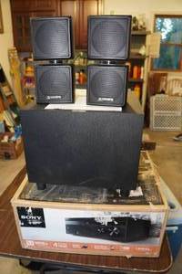 lot 630 image: Sony Receiver with Acoustic Speakers and Sub