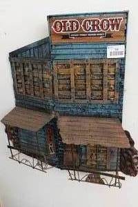 lot 105 image: Metal Old Crow Whiskey 3D Sign