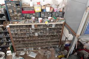 lot 115 image: Small Parts Organizer with Contents