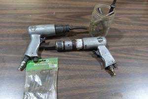 lot 214 image: 2 Air Hammers with Bits
