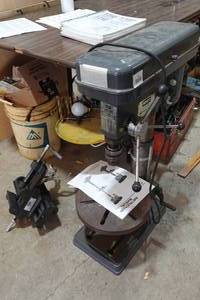 lot 26 image: AMT 34 HP Drill Press with Clamp