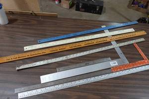 lot 239 image: Construction Squares and Rulers