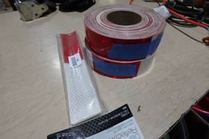 lot 538 image: 2 RedWhite Reflective Strips
