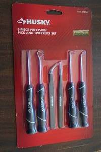 lot 44 image: Husky Precision Pick and Tweezers Set