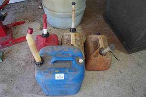 lot 365 image: Gas Cans and Kerosene Can