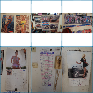 lot 118 image: Posters - Signed Makita Girls, Camaro, Playboy, Jesus
