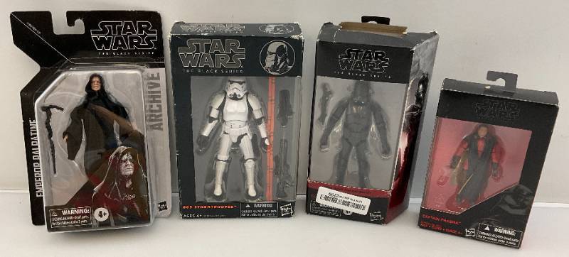 lot 6 image: Misc. STAR WARS Black Series Action Figures (NIB)