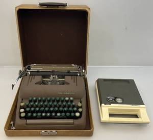 lot 41 image: Vintage Smith-Corona Typewriter & More