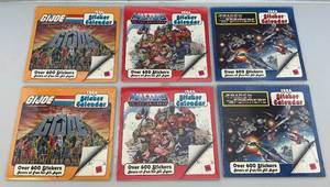 lot 72 image: Vintage 1980s G.I. Joe, MOTU & Transformers Sticker Calendars (Factory Sealed)