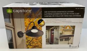 lot 75 image: Capstone Lighting LED Outdoor Gooseneck Lantern (New In Box)