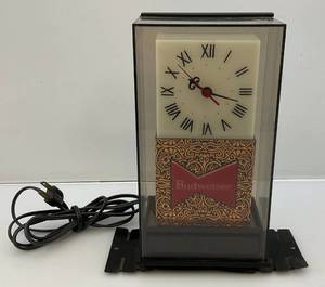 lot 77 image: Nice Budweiser Register Clock (Clock Works Needs New Light Bulb)