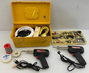 lot 92 image: Misc. Electrical Items, Solder Gun & More
