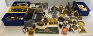 lot 93 image: Large Group Of Misc. Light Fixture Parts & Sockets (Good For Vintage Home Restoration)