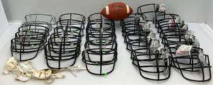 lot 132 image: New Football Helmet Face Masks