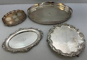 lot 145 image: Group Of Ornate Silver Plate Items