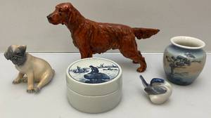lot 146 image: Vintage Royal Copenhagen Denmark Figurines & More