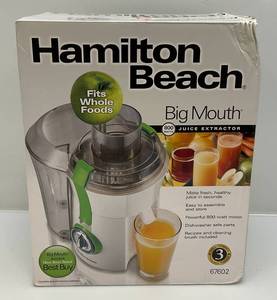 lot 164 image: Hamilton Beach Big Mouth Extractor Juicer (NIB)
