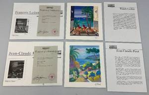 lot 183 image: Francois Ledan Signed Series Lithograph & Jean-Claude Picot Signed Lithograph Both With COA