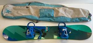 lot 201 image: Burton Sherlock Six Zero 60 Mens Snowboard In Carrying Case (Barely Used)