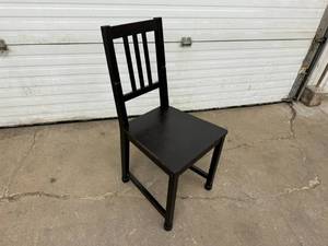 lot 30 image: Black Wooden Chair