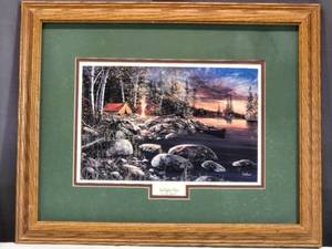 lot 28 image: Framed Jim Hansel Twilight Fire Print