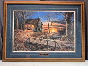 lot 30 image: Framed Artwork Simpler Times by Jim Hansel - Read Desc. for Condition Notes