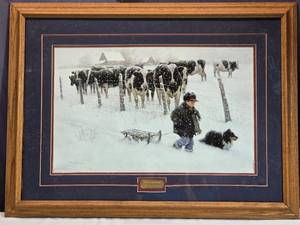 lot 33 image: Curious Onlookers Framed Print by Robert Duncan - See Desc. for More Condition Info
