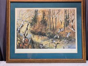 lot 34 image: Framed Artwork Resting at Arnolds by Jeff Renner - See Desc for Condition Notes