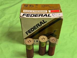 lot 107 image: Federal Duck & Pheasant 12 Gauge Shotshells Pack and Mixed Shells