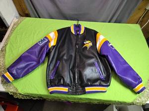 lot 115 image: Minnesota Vikings NFL Varsity Jacket