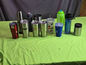lot 129 image: Assorted Travel Mugs and Tumblers Lot