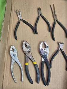 lot 161 image: Pliers, Small Nipper, Small Side Cutter, Small Needle Nose
