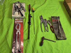 lot 163 image: Gear Puller, Pliers, Brake Cylinder Hone, Brake Spring Pliers and More