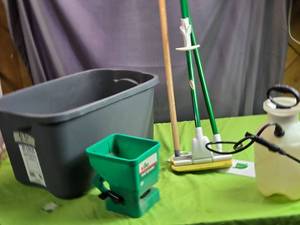 lot 188 image: Mop, Sprayer, Hand Spreader