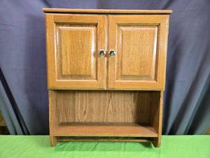 lot 223 image: Cabinet with Towel Holder