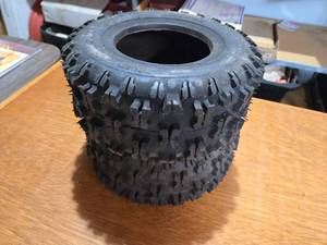 lot 225 image: Lot of 2 New Carlisle 13x5.00-6 Tires