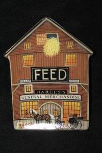 lot 471 image: Collectors Plate - Grain, Feed and Seed by Charles Wysocki #568A Limited Edition Fifth Issue in the Wysocki Country Corners Collection from The Bradford Exchange