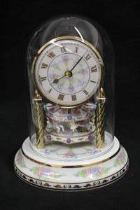 lot 514 image: 7 Collectors Clock - The Carousel Anniversary Clock by William Dentzel III from The Franklin Mint (Fine Porcelain) with Certificate of Authenticity