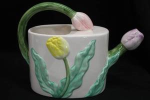 lot 536 image: Tulip theme Collectible Pitcher
