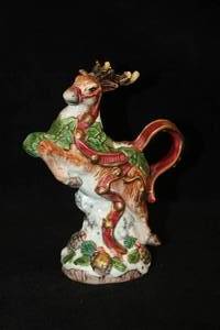 lot 546 image: 1993 Fitz and Floyd Reindeer theme Collectible Creamer
