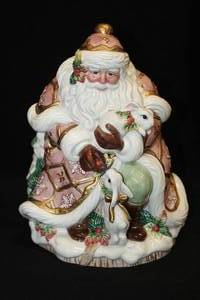 lot 548 image: Fitz and Floyd Santa Claus theme Collectible Cookie Jar