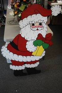 lot 1109 image: 47 Santa Claus theme Wooden Sign