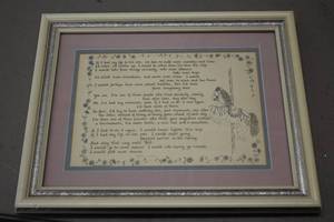 lot 1162 image: If I Had My Life To Live Over Wall Art  Framed, Matted