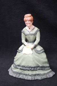 lot 1144 image: Sculpture - Meg from Little Women by Tasha Tudor Limited Edition from Franklin Porcelain (Fine Porcelain) with Certificate of Authenticity